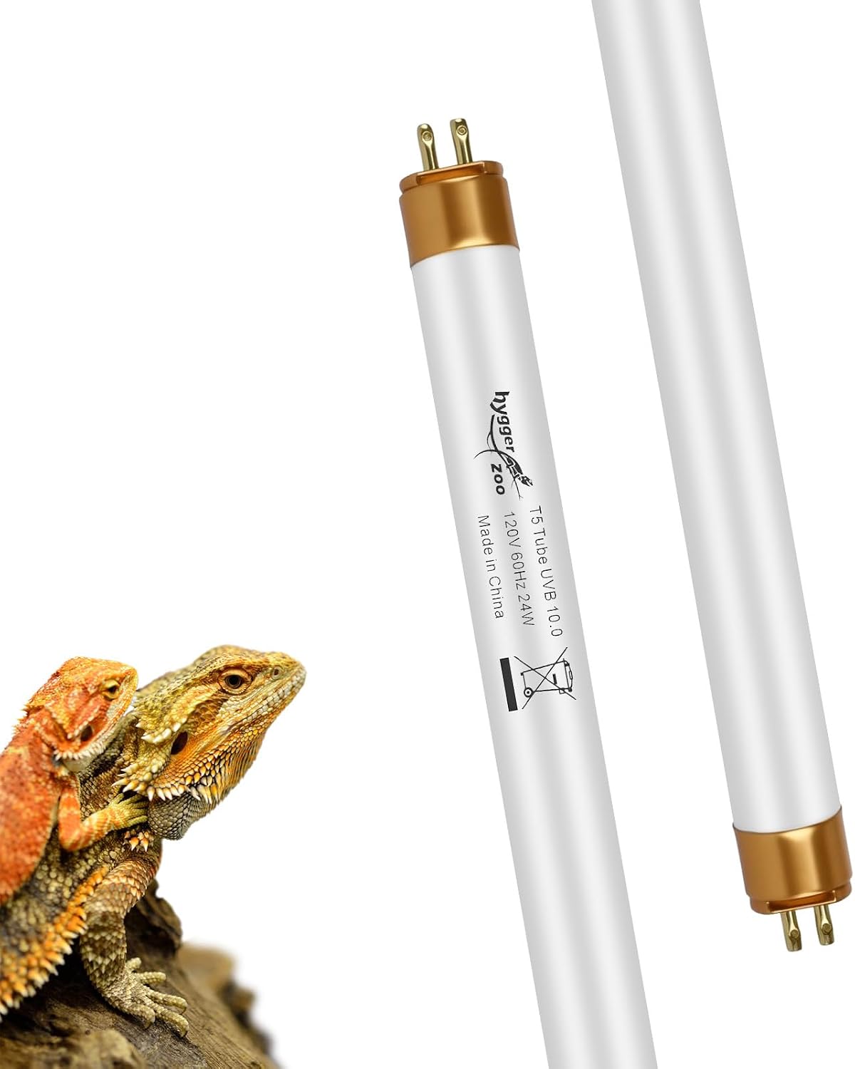 UVB Light for Reptiles Bearded Dragon, 2 Pack T5 UVB Reptile Light UVB Bulb 10.0 39W UVA UVB Reptile Light Bulb Terrarium Light Lamp Tube for Turtle Chameleon Leopard Gecko Snake Tank, 34 Inch - Image 13
