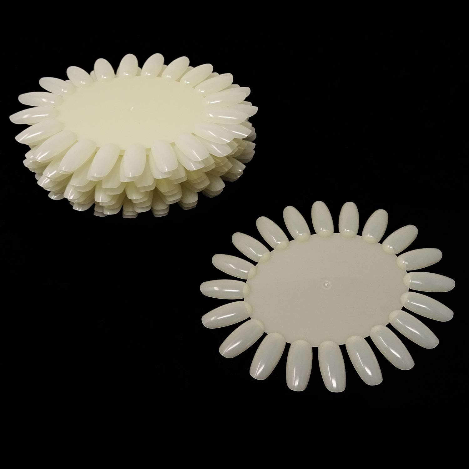 Honbay 12 pieces plastic nail swatch wheels front view