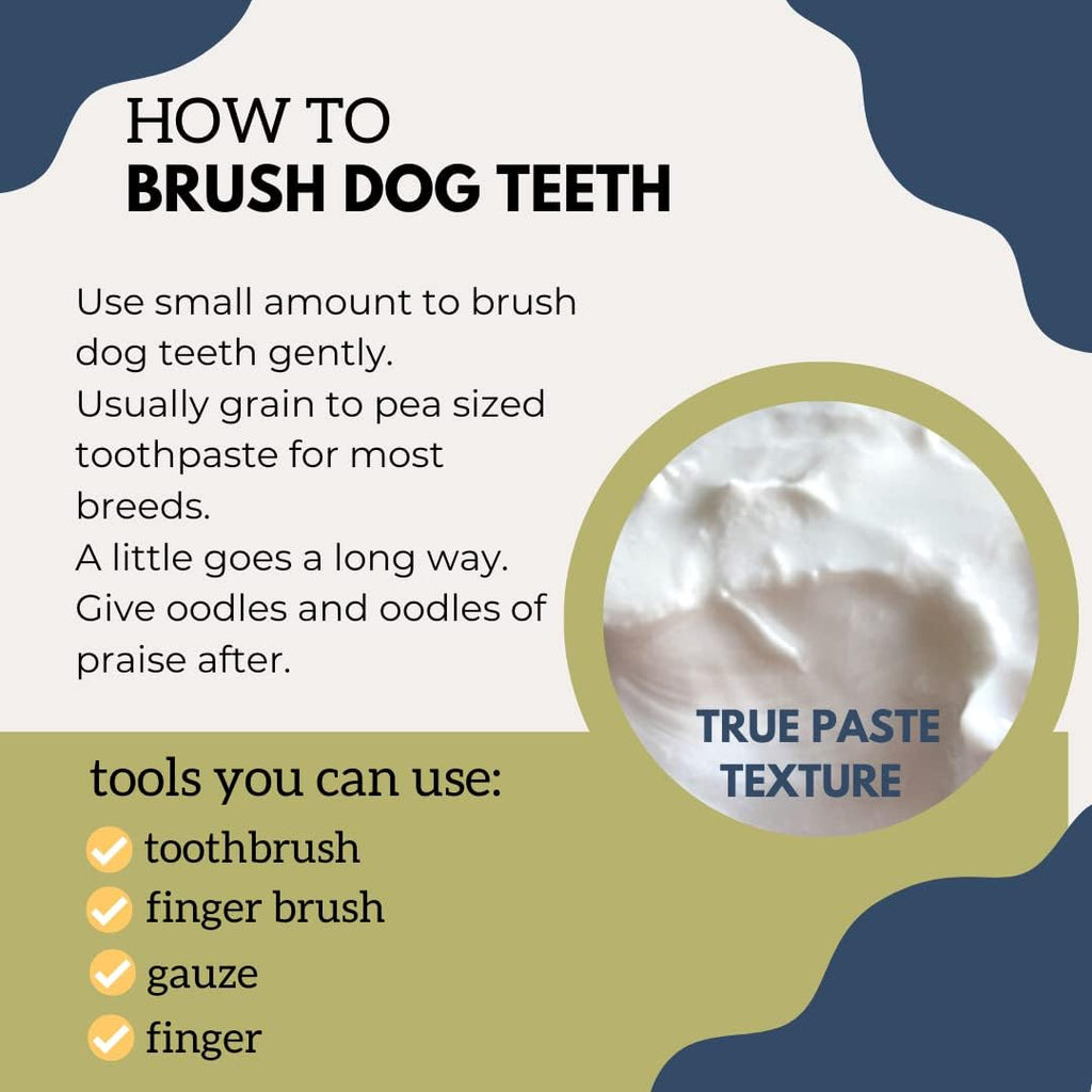 Black Sheep Organics dog toothpaste packaging showing ingredients