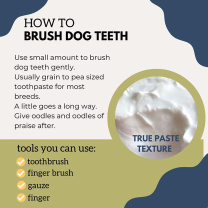 Black Sheep Organics dog toothpaste packaging showing ingredients