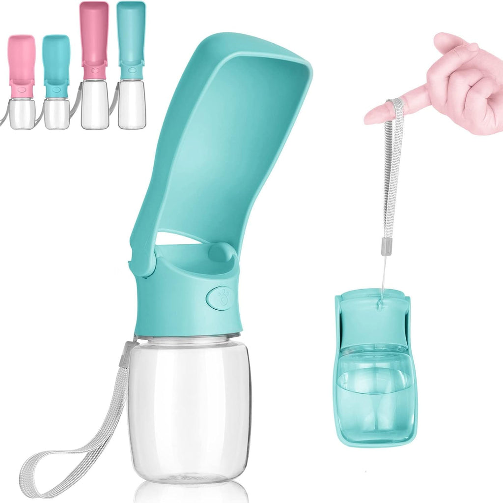 Portable Dog Water Bottle, Foldable Dog Water Bottle Leak Proof Dispenser for Puppy Small Medium Large Dogs, Pet Drink Cup for Walking Hiking Traveling(Pink,12oz) - Image 9