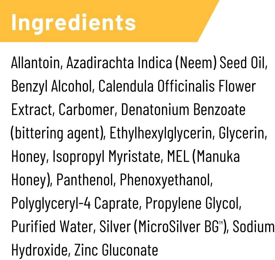 Absorbine Silver Honey spray bottle showing nozzle for touch-free application
