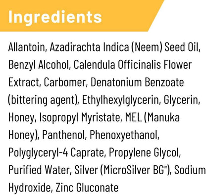 Absorbine Silver Honey spray bottle showing nozzle for touch-free application