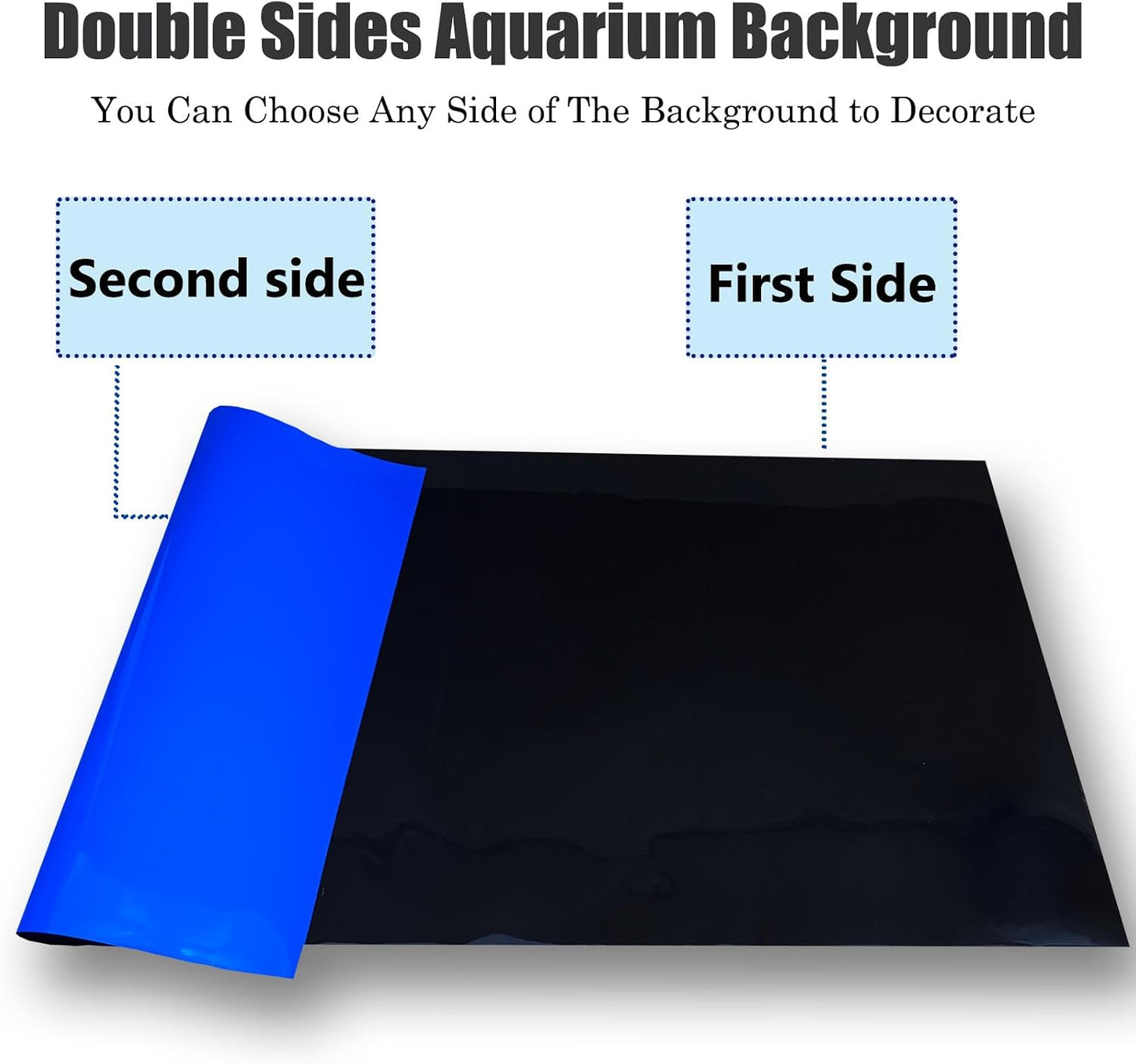 Trimming process of XCNO double sided fish tank decoration paper to custom size