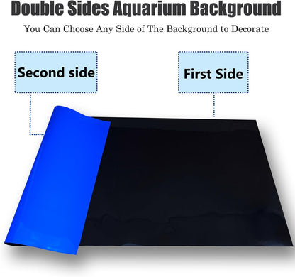 Trimming process of XCNO double sided fish tank decoration paper to custom size