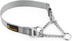 Plutus Pet Martingale Dog Collar with Stainless Steel Chain and Reflective Nylon, Adjustable No Pull Training Collar, for Small Medium, and Large Dogs, Black, M - Image 11
