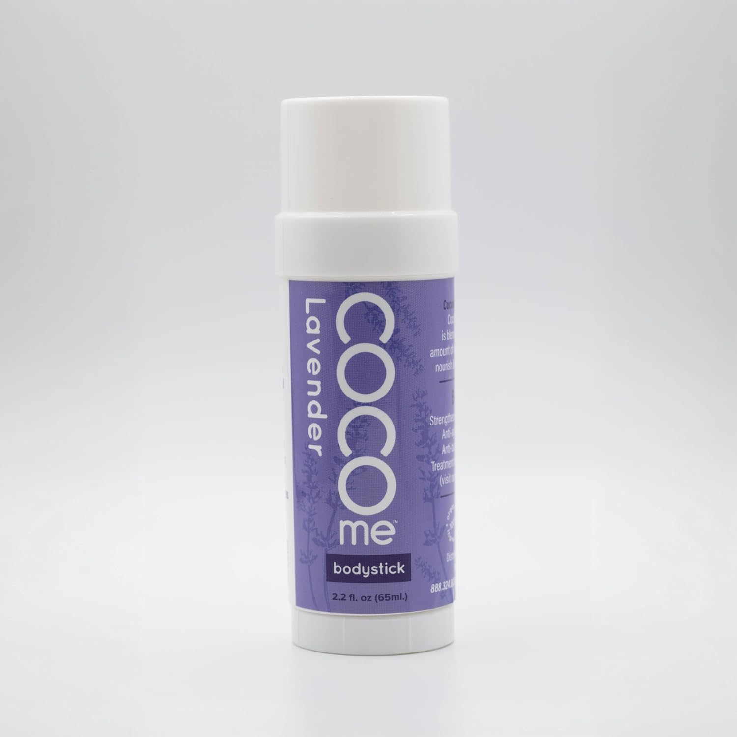 CocoMe Lavender Bodystick front view organic USA skincare moisturizer