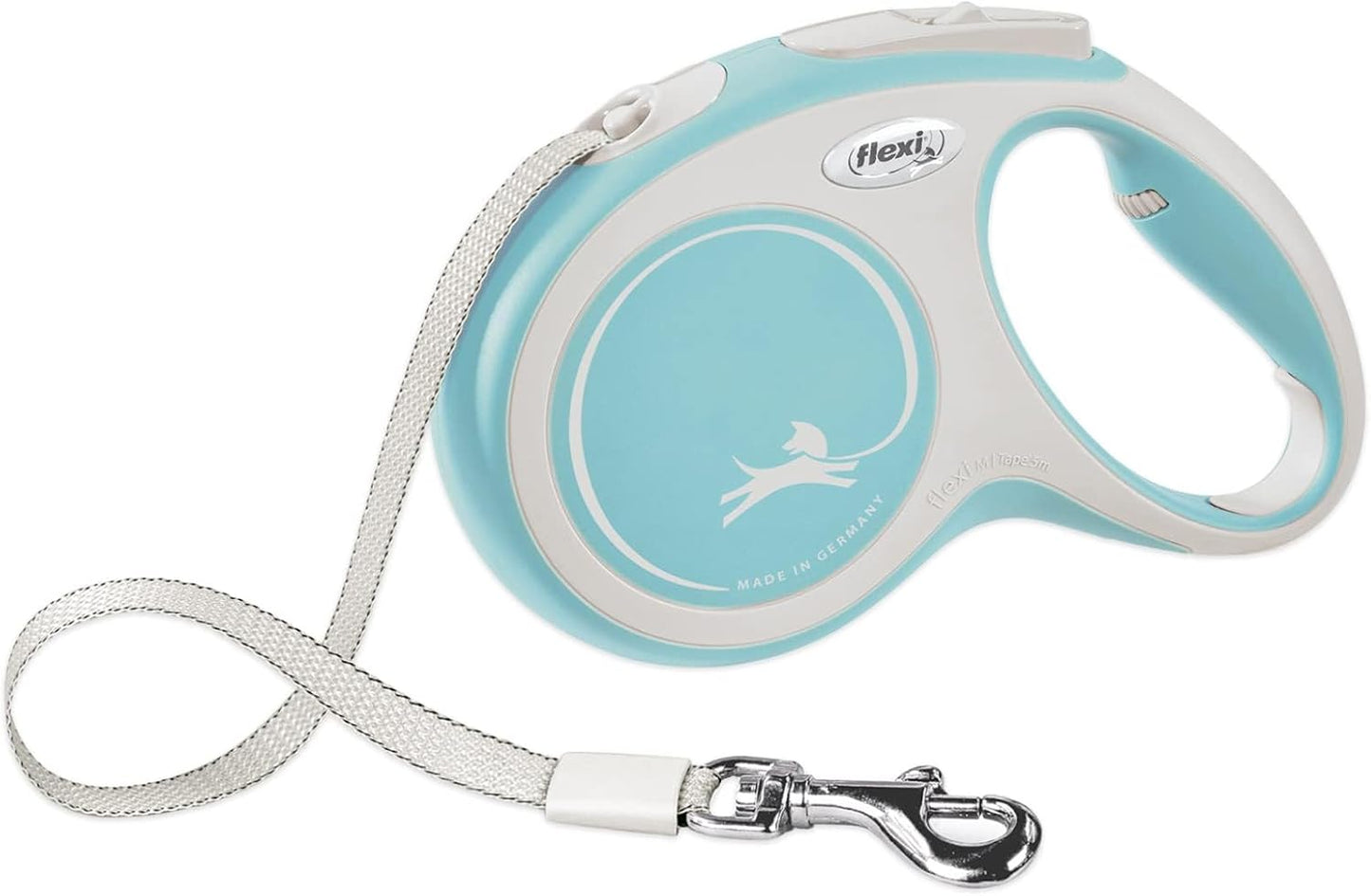 FLEXI(R) New Comfort Tape Retractable Dog Leash for Small Dogs Upto 33 lbs. - 16 ft., Grey/Black | Tangle Free Pet Walking Leash with One-Handed Brake, Pause, Lock |German Quality Product - Image 9