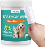 Dog Ear Finger Wipes,Gently Remove Ear Wax & Dirt,Relieve Ear Itching. All Natural Ingredients Dog Ear Wipes.Safe & Gentle Ear Wipes for Dog & Cat - 50 Count - Image 11