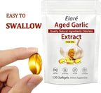 Two year matured odorless garlic bulb extract capsules showing stomach gentle formula benefit