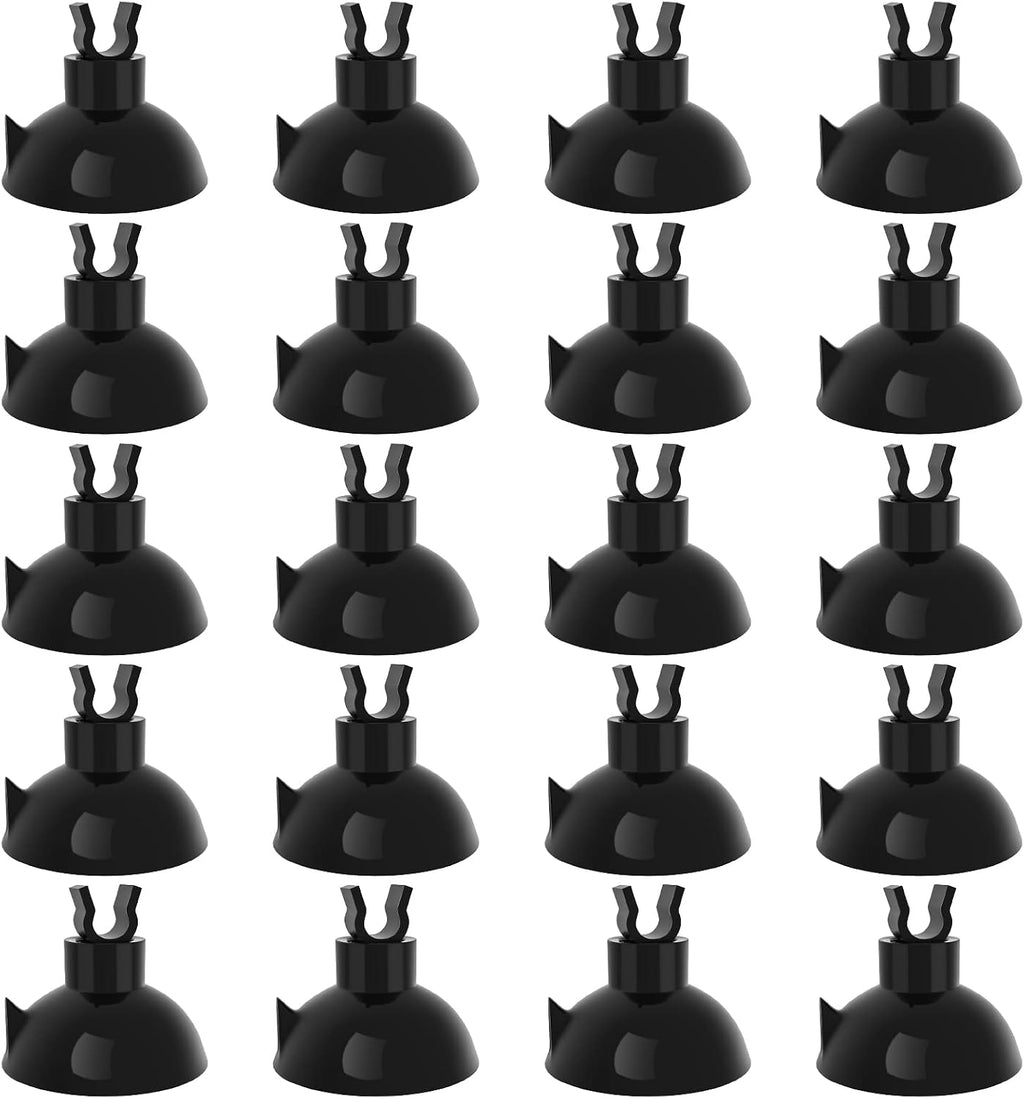 Pawfly Aquarium Suction Cup Clips for Standard 3/16" ID Airline Tubing Clear Air Hose Holder Clamp Accessories for Fish Tank Aeration Setup, 20 Pack - Image 10