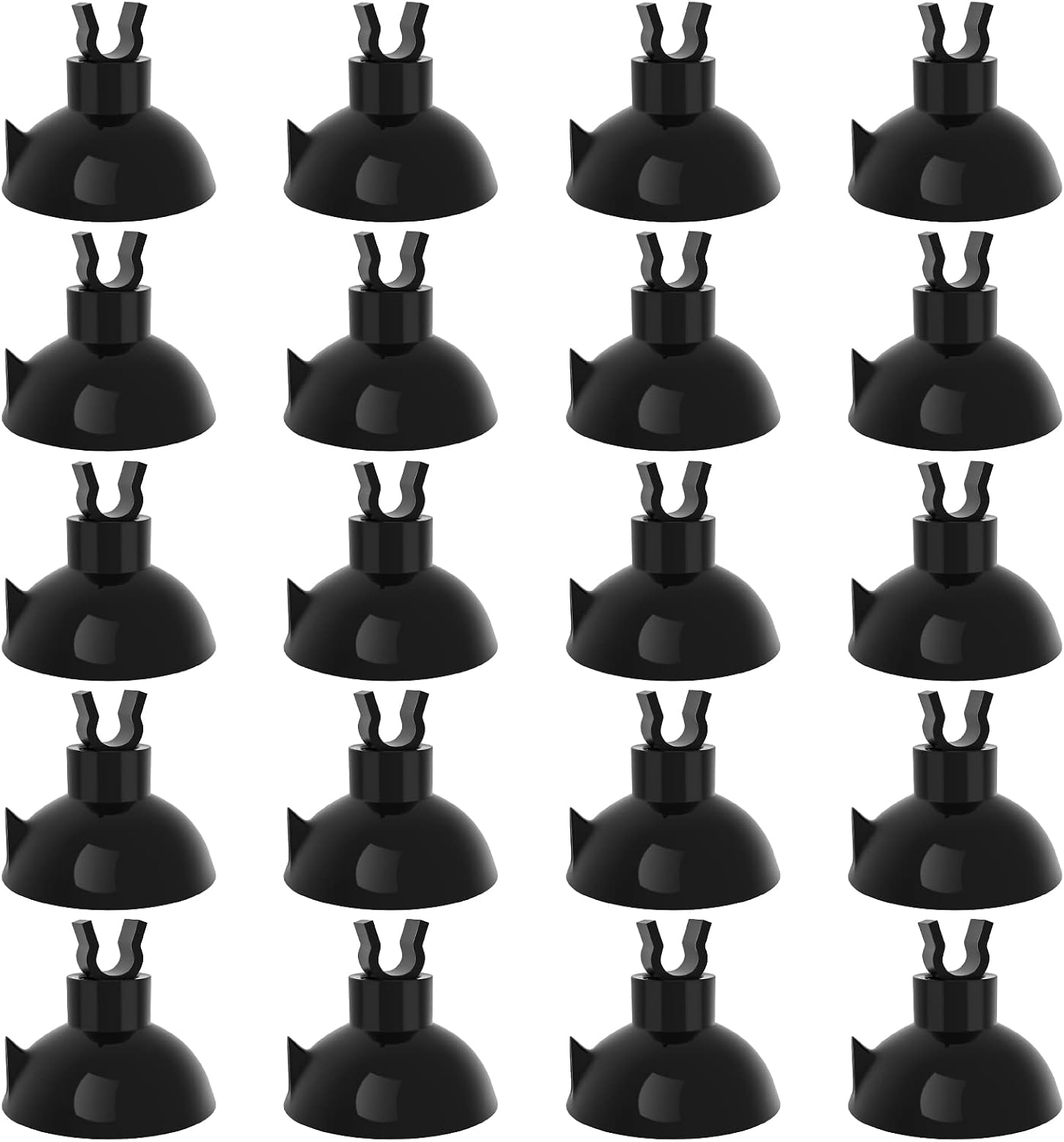 Pawfly Aquarium Suction Cup Clips for Standard 3/16" ID Airline Tubing Clear Air Hose Holder Clamp Accessories for Fish Tank Aeration Setup, 20 Pack - Image 10