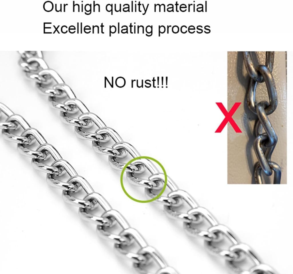 Stainless steel dog choker collar with dual rings for secure leash attachment.
