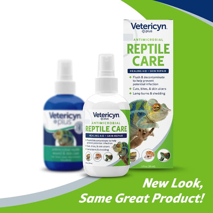 Authentic Vetericyn Plus reptile care bottle isolated on white