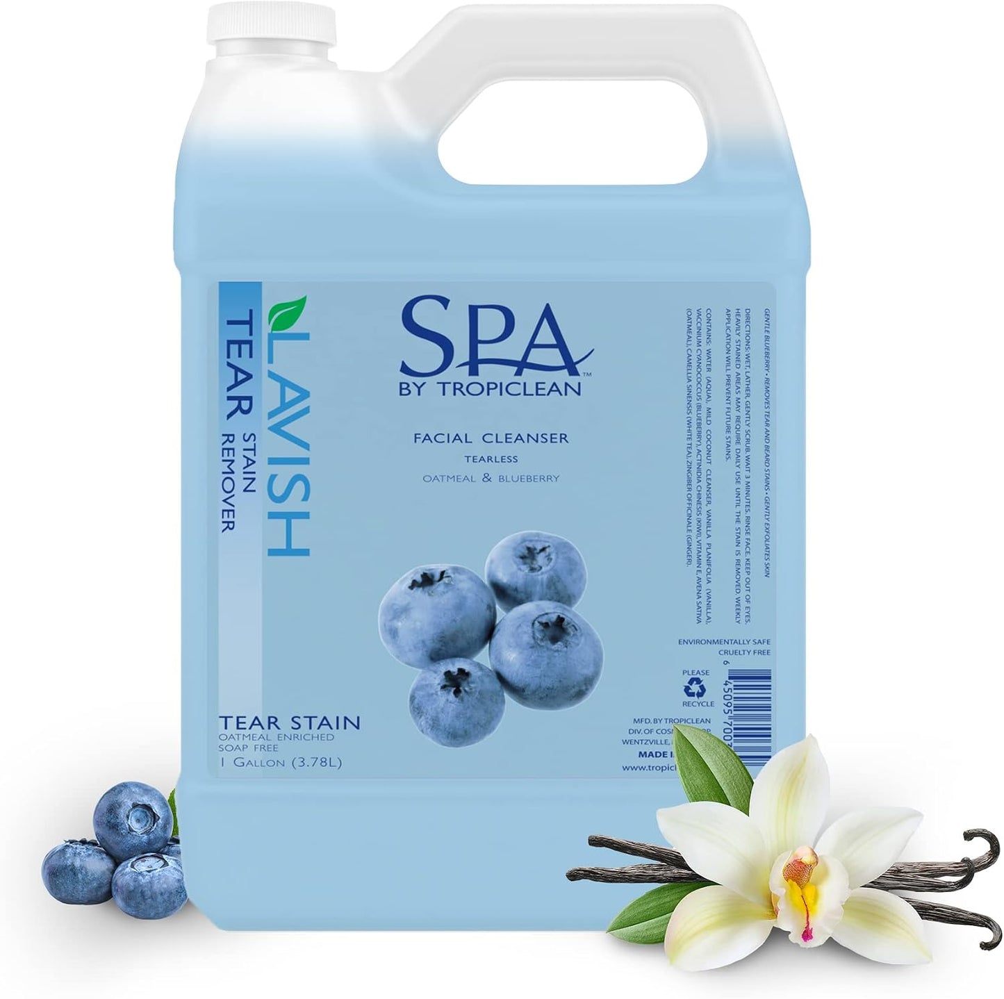 TropiClean SPA Tear Stain Remover for Dogs | Blueberry Facial Shampoo | Odor Eliminator | Tearless | Whitening and Brightening | Made in USA | 8oz. - Image 9