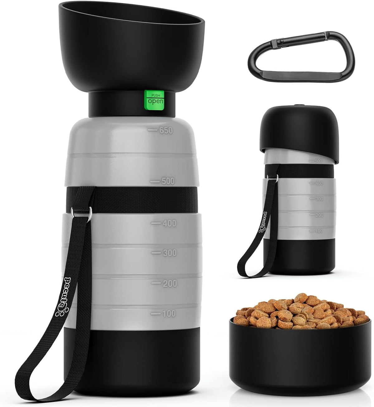 Pecute Portable 22 oz Dog Water Bottle, 2 in 1 Dog Water Bottle Bowl Leakproof with Double Seal, BPA Free, Lightweight, Pet Water Bottel Dispenser for Outdoor Walking Triping Hiking Camping Travels - Image 11