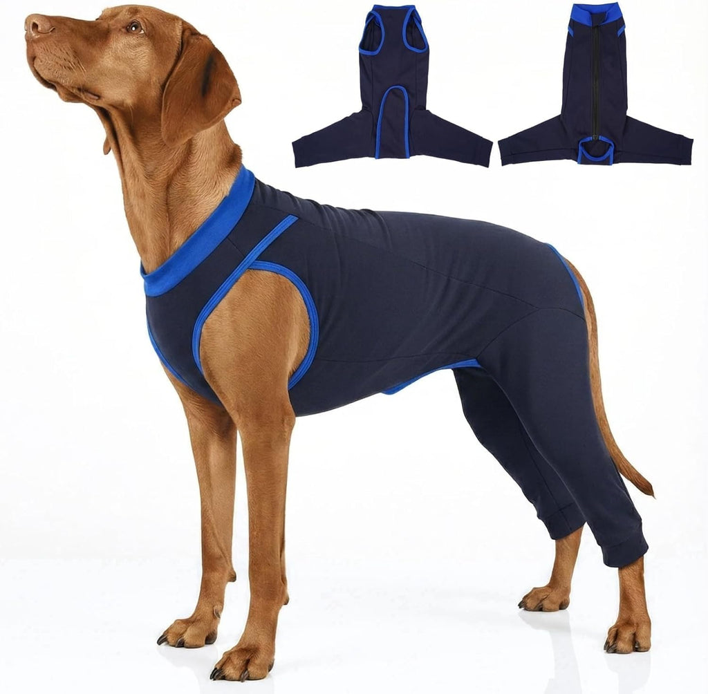 Potty-Friendly Dog Rear Leg Sleeve to Stop Lick, Dog Surgery Recovery Suit with Back Leg to Prevent Licking, Spay Suit for Female, Large Dogs Shirt After Surgery, Pant & Wound Cover Bodysuit, Gray XXL - Image 10