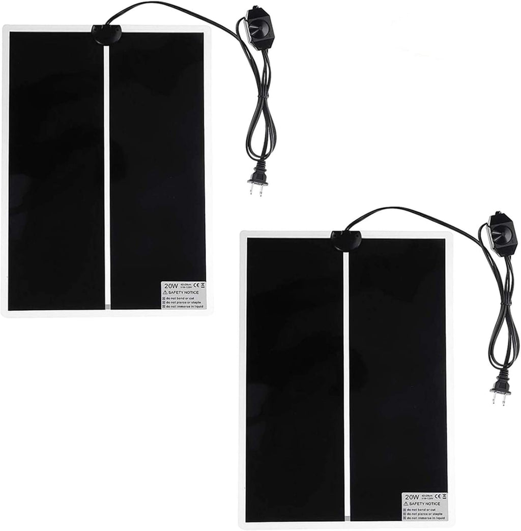 Tfwadmx 2 pack reptile heating pad front view and packaging