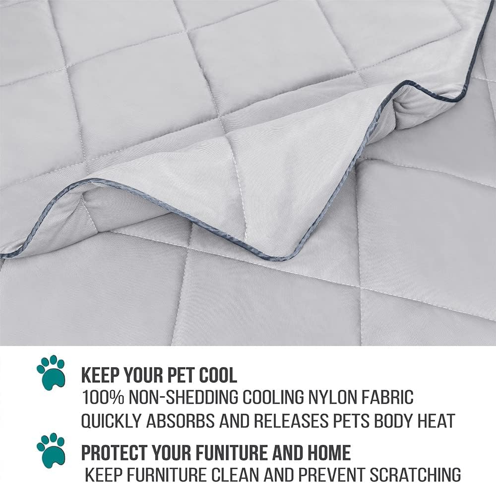 PetAmi dog blanket used as furniture protector on sofa