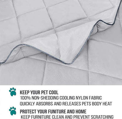 PetAmi dog blanket used as furniture protector on sofa