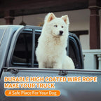 Dog Seatbelt, Car Harness with Coated Wire Rope, Happy Ride Dog Zipline, Safety Restraint No-Chew Tether Cable (Stainless Steel, 5 FT) - Image 6