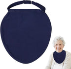 COHEALI Tracheostomy Cover front view showing soft blue fabric protector.