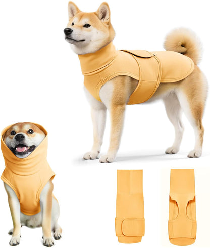 Dog Anxiety Calming Vest Adjustable Turtleneck Thunder Shirt Jacket for Fireworks, Separation, Vet Visits, Pet Hoodie for Large Medium Dogs - Image 9