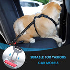 SlowTon adjustable reflective dog safety tether