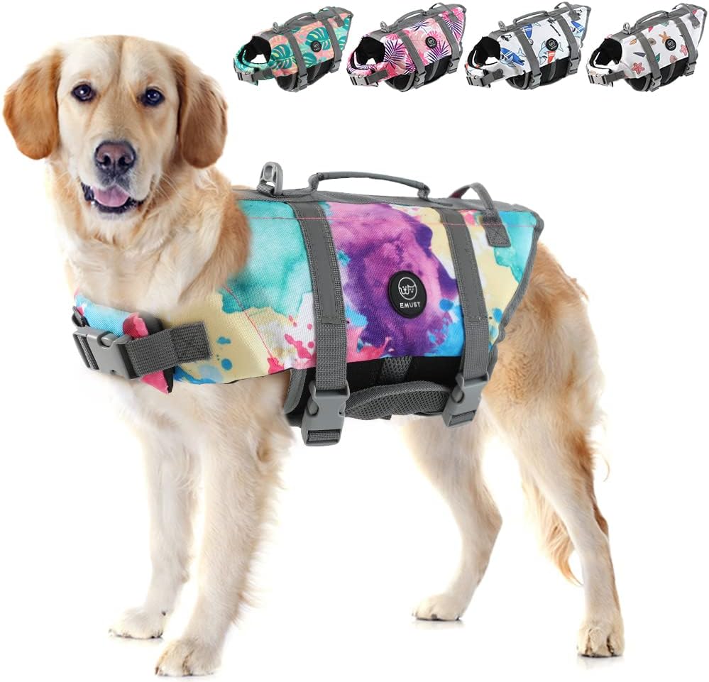 EMUST Dog Life Jacket, XL, NewOrange, Waterproof, Breathable, Adjustable with Rescue Handle, for Swimming Pool Beach Boating - Image 10