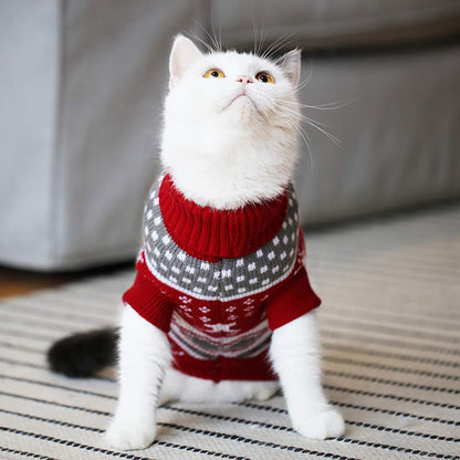 Vehomy classic warm coat extra small argyle pullover for kitty