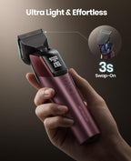oneisall Dog Clippers for Grooming Thick Hair, Professional 9000RPM 5 Speed with 5 in 1 DLC Blade, 280min Cordless, Low Noise Dog Grooming Kit with 8 Metal Combs Carring Case for Dogs Cats Homepro A1 - Image 9