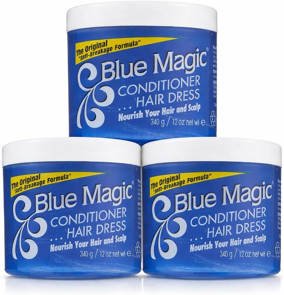 Blue Magic hair conditioner original formula front view jar