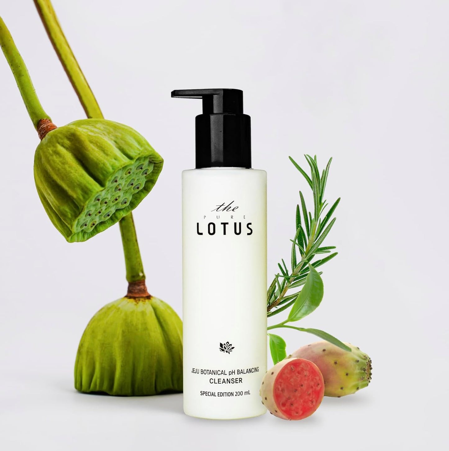 The Pure Lotus Jeju Botanical pH Balancing Cleanser front view packaging