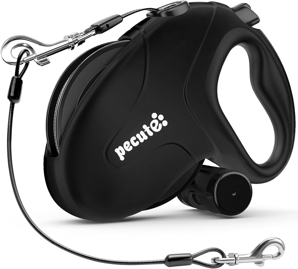 Pecute 32ft Retractable Dog Leash with Reflective Strips, 360 degrees Tangle-Free, One-Button Control & Sturdiness Nylon Material, Long Leash Retractable with Poop Bag Holder for Medium Large Dog - Image 10