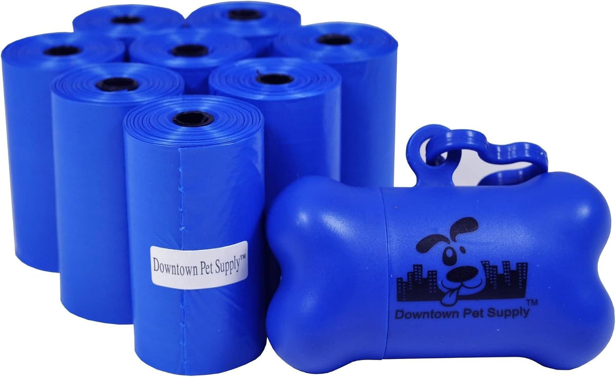 Downtown Pet Supply Poop Bags for Dogs with Dispenser, 180 Count - Leak-Proof Dog Waste Bags and Bone-Shaped Dog Poop Bags Holder for Leash - Rainbow with Paw Prints, 12.5" x 8.5" - Image 15