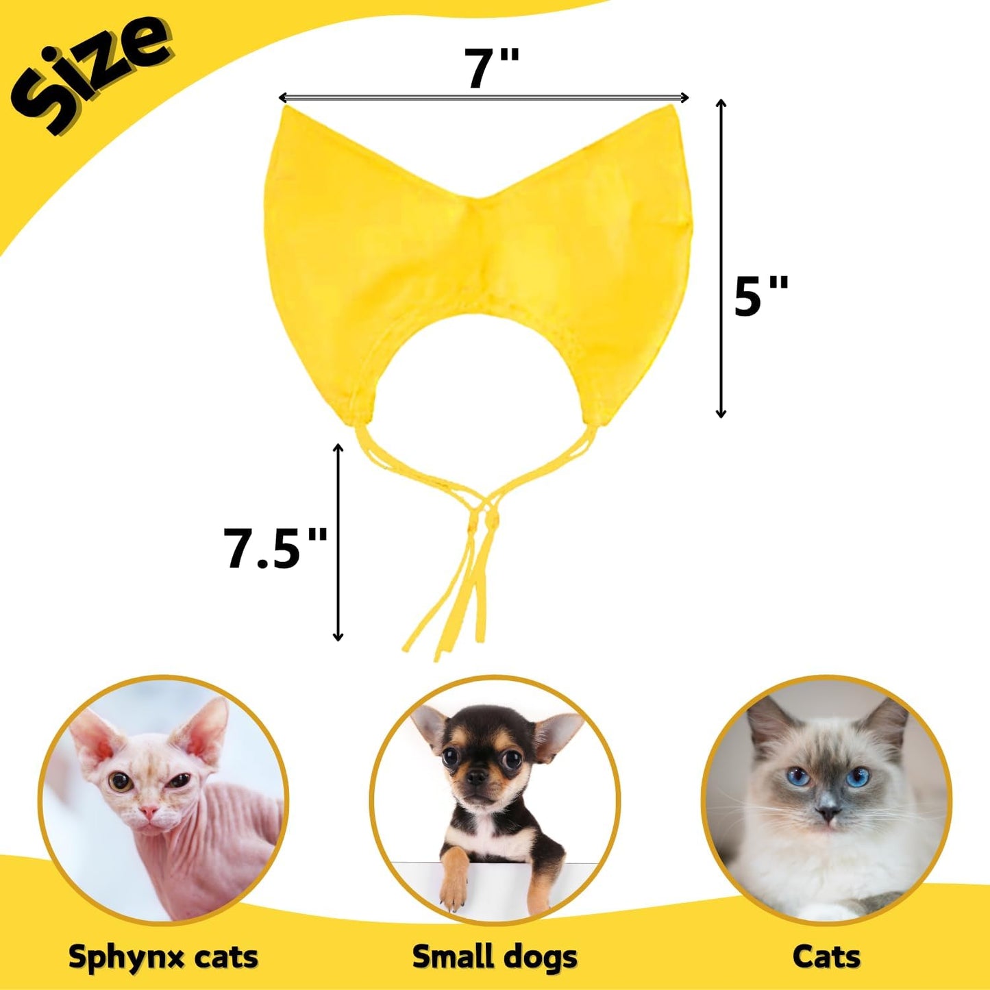 Adjustable straps on Sezdeki waterproof cat ear cover
