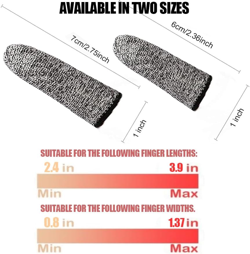 Close up of two different sizes of HPPE fabric protective cots