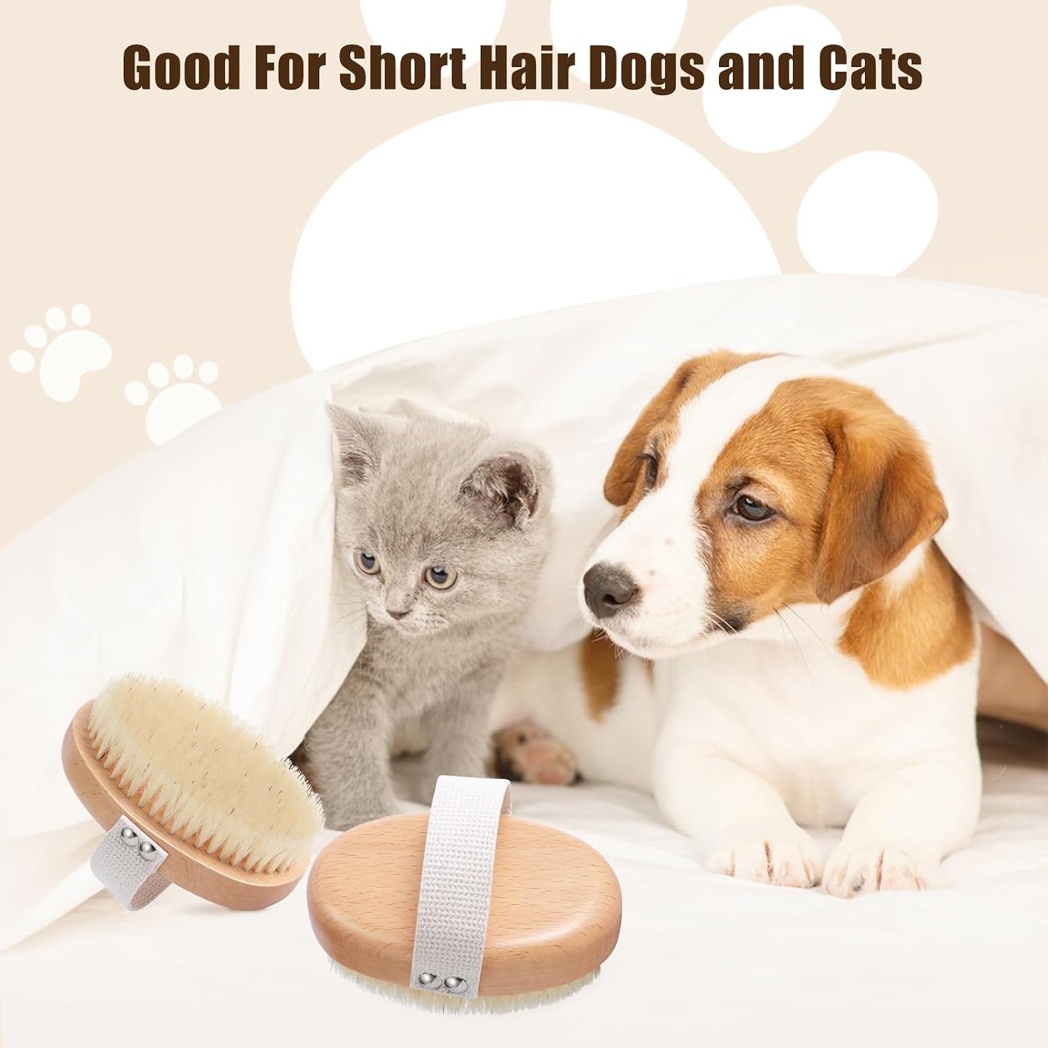 Daily deshedding brush for short haired dogs to reduce wrist strain.