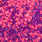 Spectrastone Permaglo Princess Blend Aquarium Gravel pink and purple stones texture closeup
