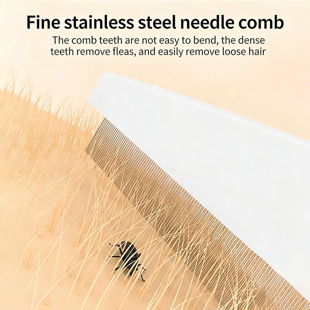 Breedo stainless steel pet grooming tool for professional flea treatment