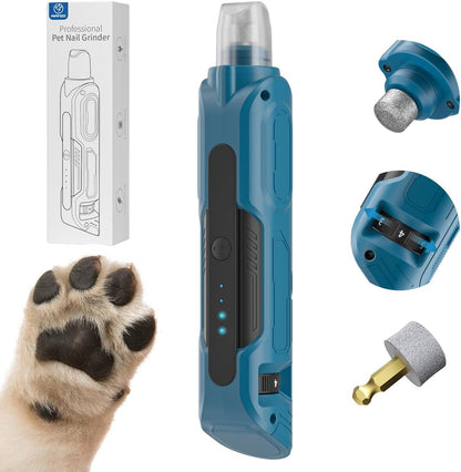PAPIFEED Dog Nail Grinder, Pet Nail Grinder with 6 Speeds Quiet Motor, LED Light and Dust Collection, Rechargeable Dog Nail Trimmer for Small Medium Large Dogs Cats, Type-C Grooming Kit - Image 11