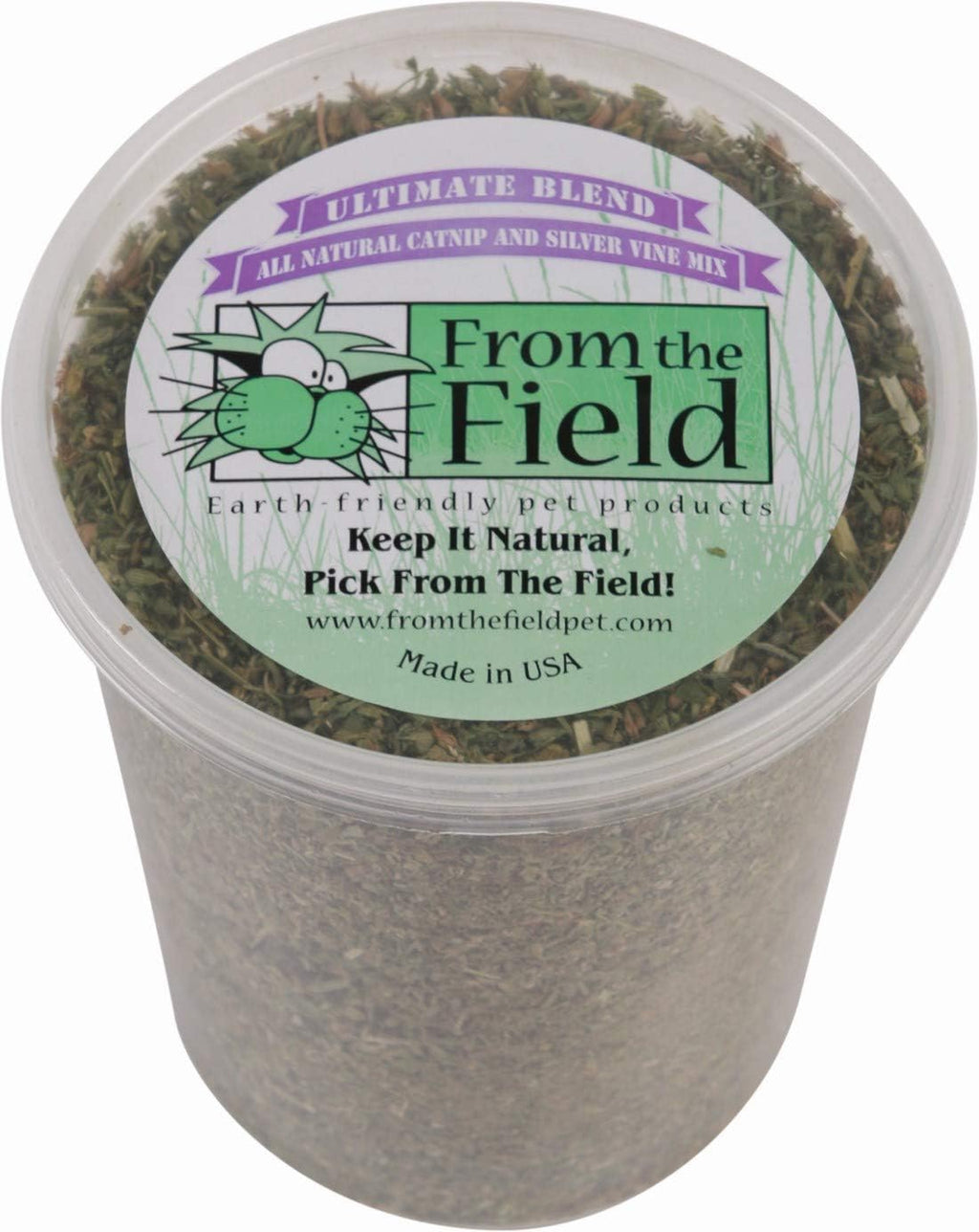from The Field | Ultimate Blend Catnip & Silver Vine | Premium USA-Grown Catnip for Toys & Playtime | Fresh, Potent, Non-Toxic, Eco-Friendly | Safe for Kittens & Cats | Resealable 2 Oz Tub - Image 9