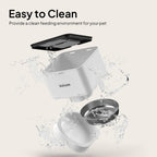 Dual power supply compartment for battery backup on Voluas pet dispenser