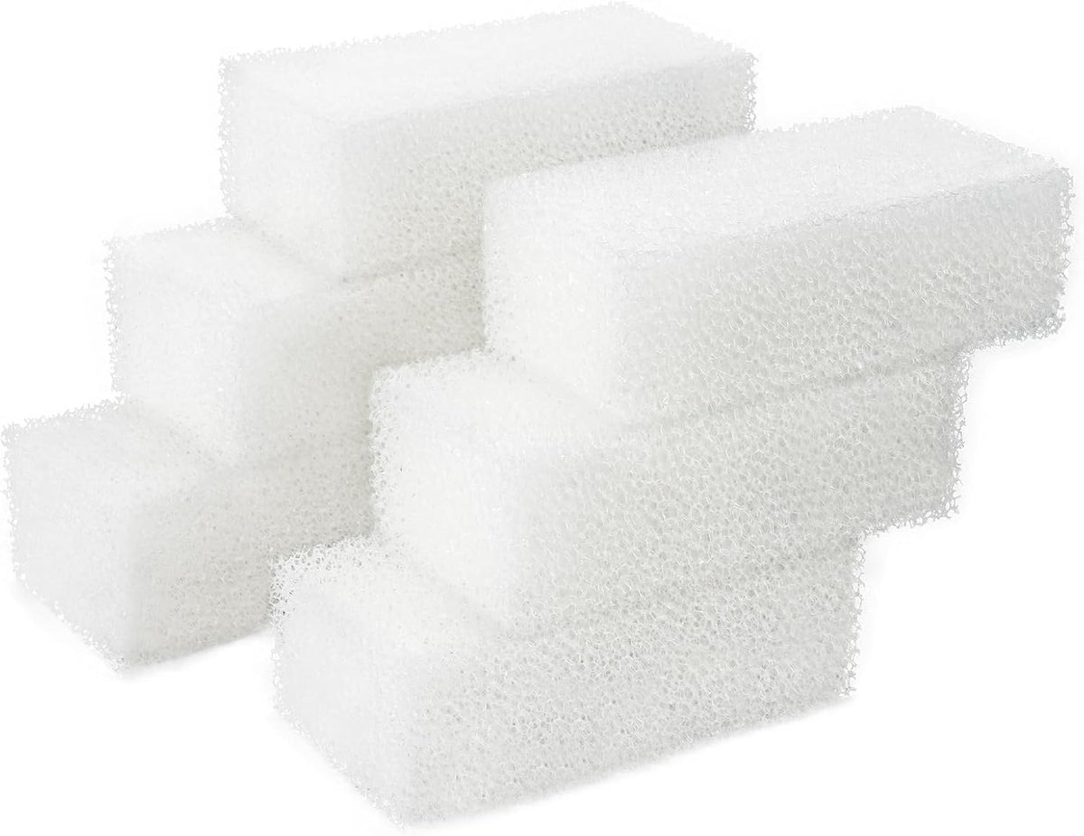 AQUANEAT replacement filter sponge pads 6 pack front view aquarium foam inserts