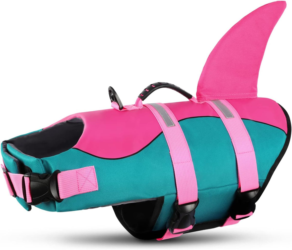 Queenmore Dog Life Jacket Ripstop Dog Shark Safety Vest Adjustable Preserver with High Buoyancy and Durable Rescue Handle for Small,Medium,Large Dogs, Blue Camouflage Large - Image 14