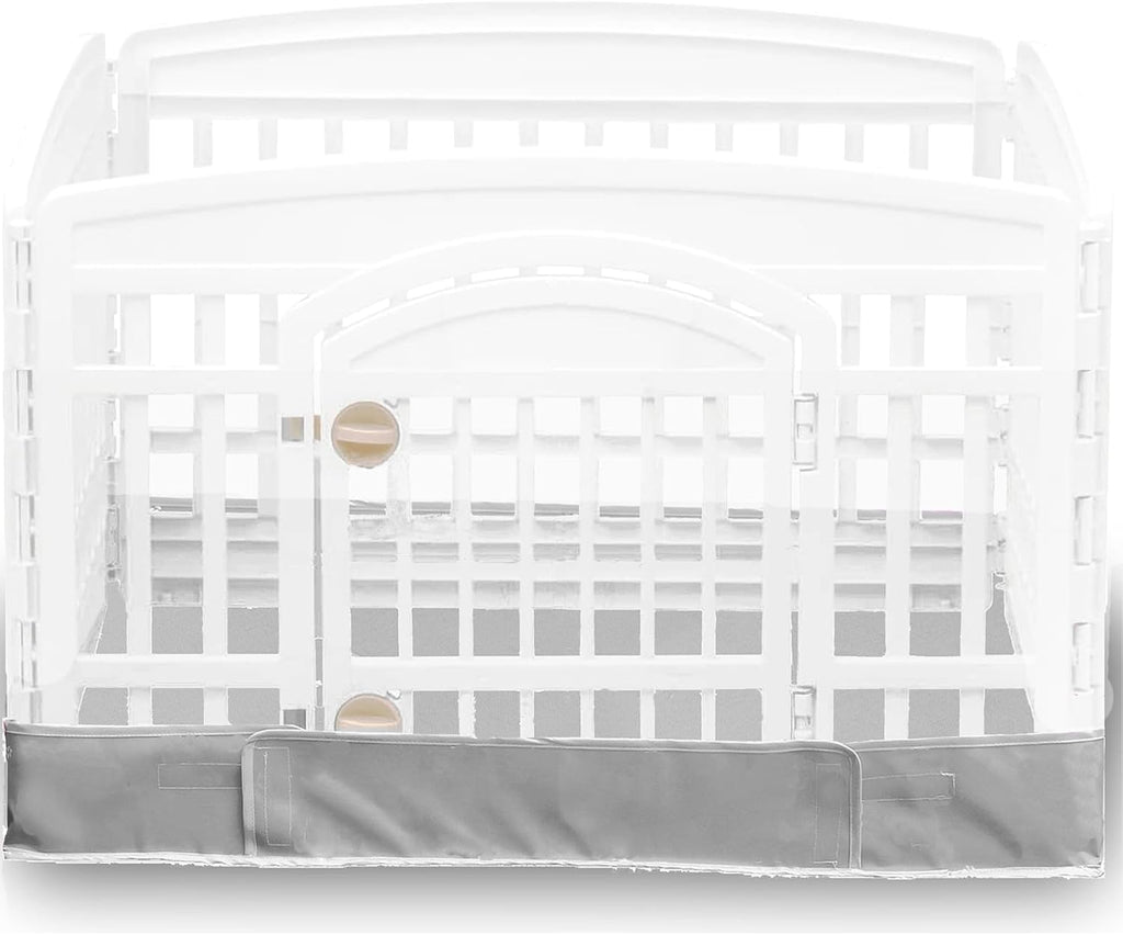 Dog Playpen Bottom Pad Fits for 36 Inch 4 Panels Exercise Pet Playpen, Dog Crate Pad Puppy Playpen Pad, Hoop and Loop Design (Note: Playpen Not Included). -Pink - Image 14