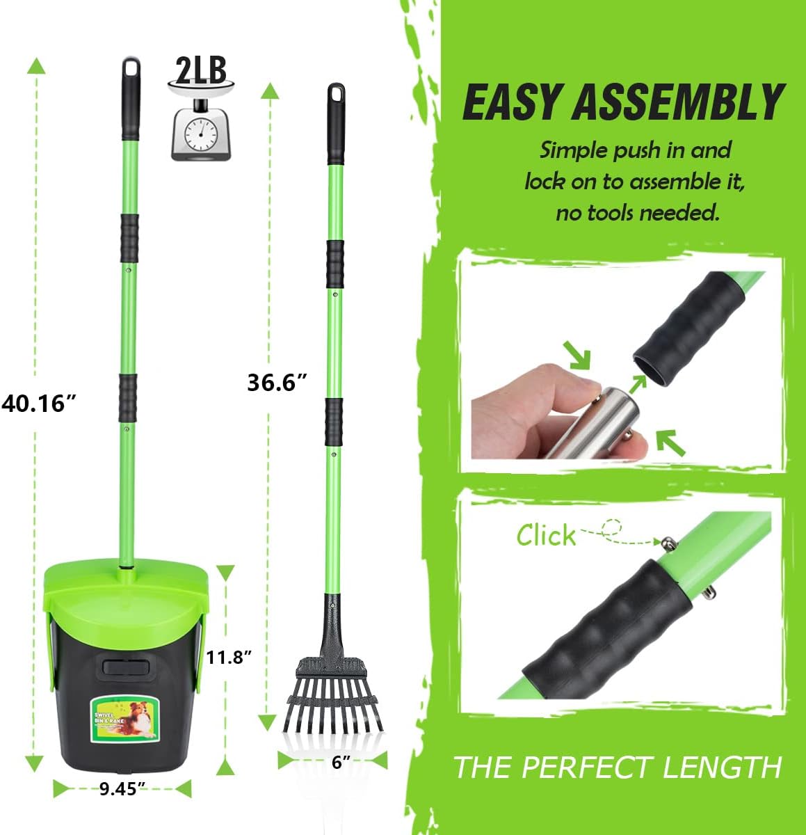 Tool free interlocking handle assembly instruction demonstration for the MXF yard kit.