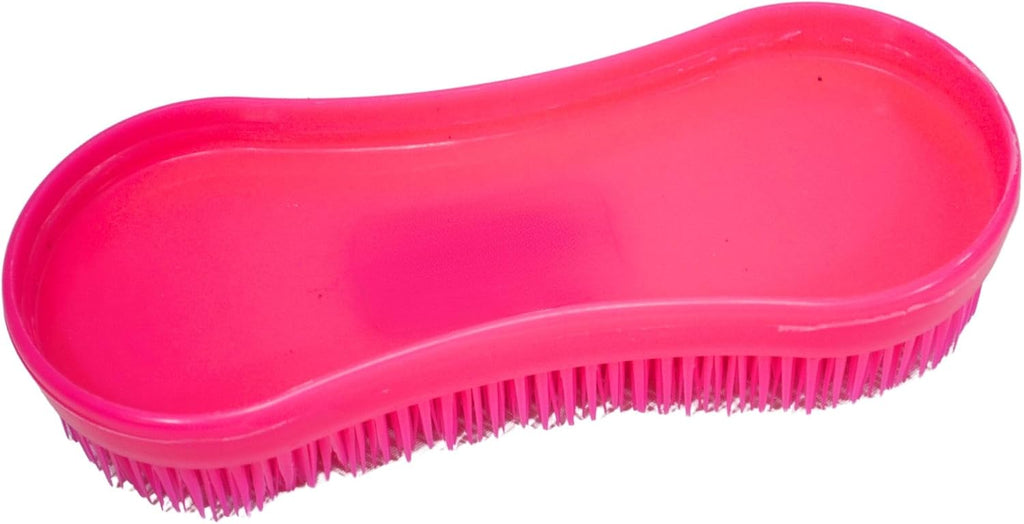 Intrepid International Magic Horse Brush front view dark pink