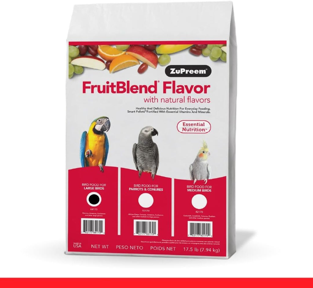 ZuPreem FruitBlend Bird Pellets, Daily Bird Food for Amazon, Cockatoo, Macaw, Core Nutrition for Large Birds, Made in USA, Pellets for Large Birds, Macaw Food (L, 3.5 lbs) - Image 11
