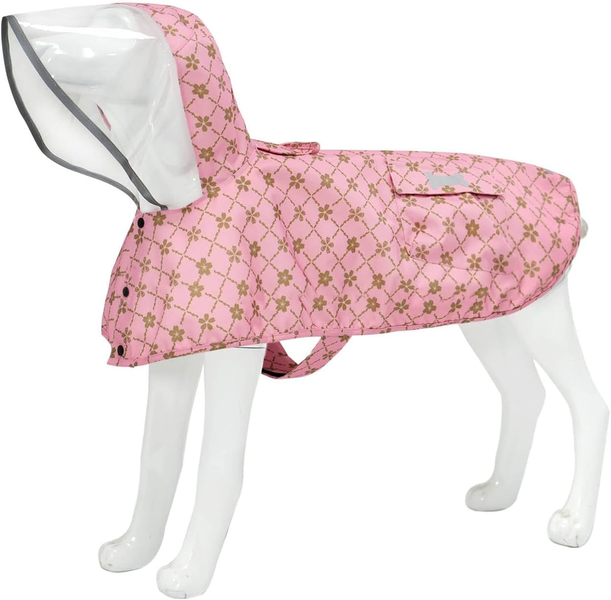 Waterproof Dog Raincoat, Adjustable Reflective Lightweight Pet Rain Clothes with Poncho Hood (Large, Yellow) - Image 10
